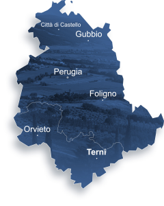 Mappa sedi Umbria